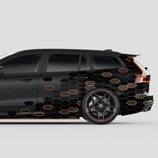 Waben Aufkleber 2er Set je