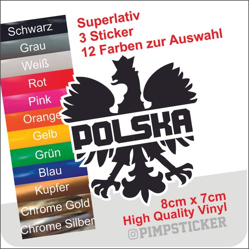 Polska wappen aufkleber - ,