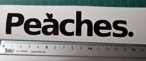 Peaches tuning 15cm sticker - tuning,