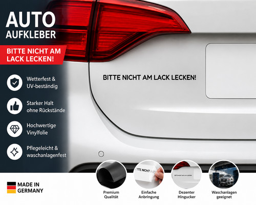 Bitte nicht lack lecken - bitte, am