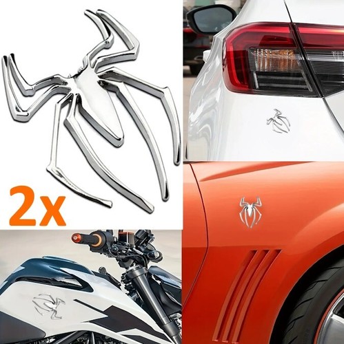 Spinne metall chrom - 3d,