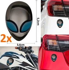 2x ALIEN 3D Emblem Metall