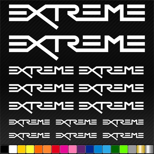 Extreme aufkleber set - extreme,