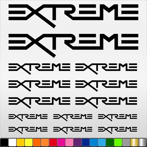 Extreme aufkleber set tuning - extreme,