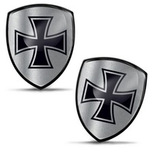 3D Aufkleber Kreuz Badge Logo