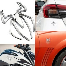 1x 3D Spinne Metall Chrom